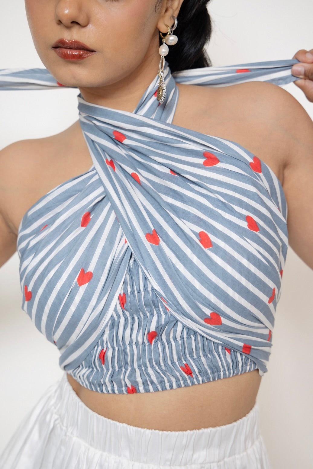 Heart Tube Wrap Top