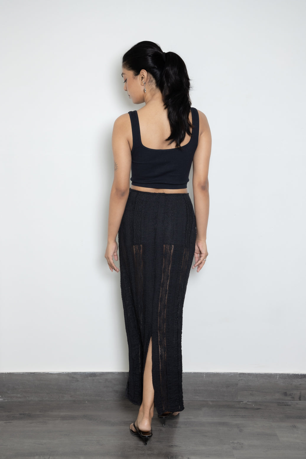 Sheer Noir Skirt