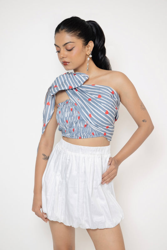 Heart Tube Wrap Top