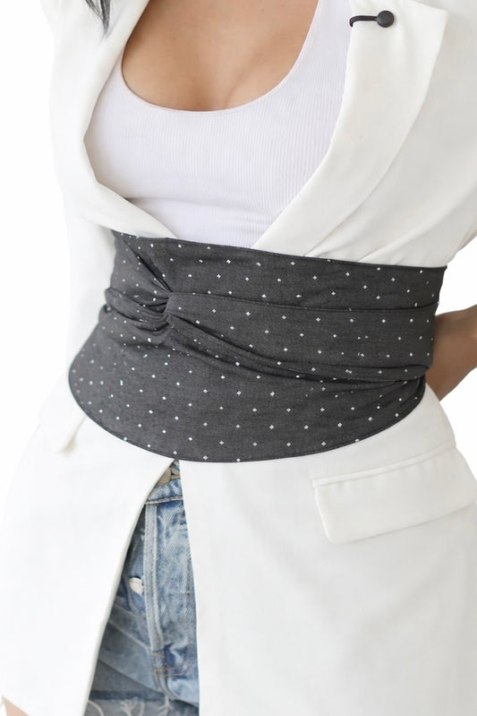 Reversible Denim Obi Belt