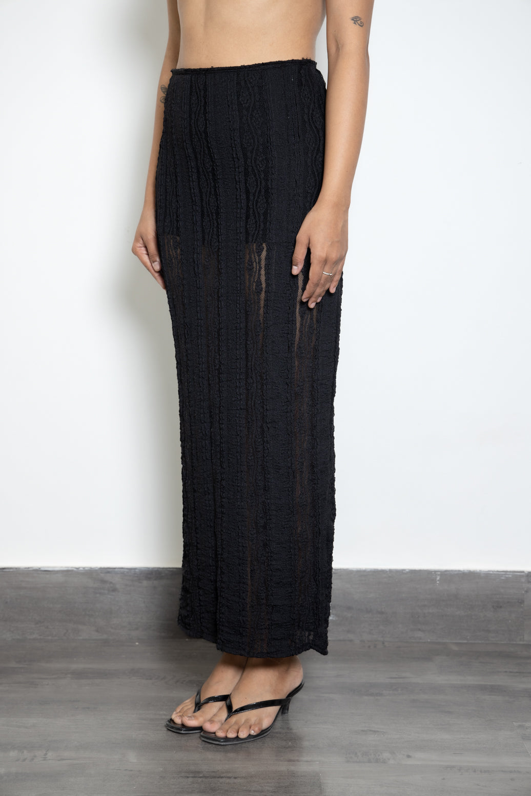 Sheer Noir Skirt