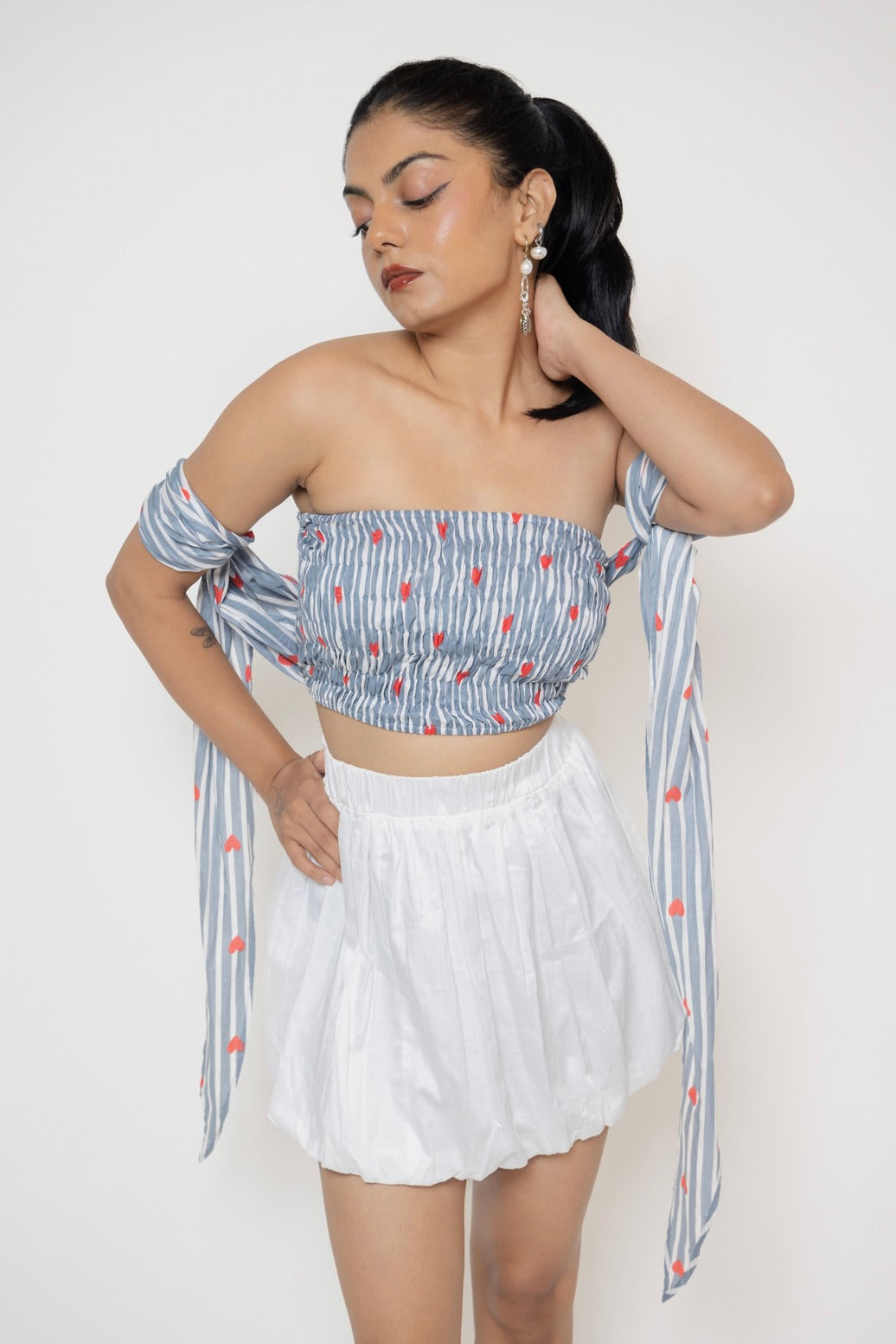 Heart Tube Wrap Top