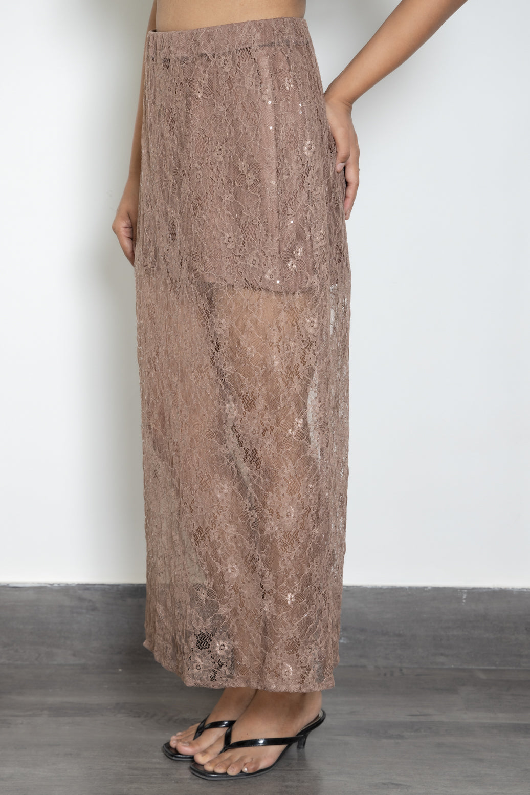 Sheer Mocha Skirt