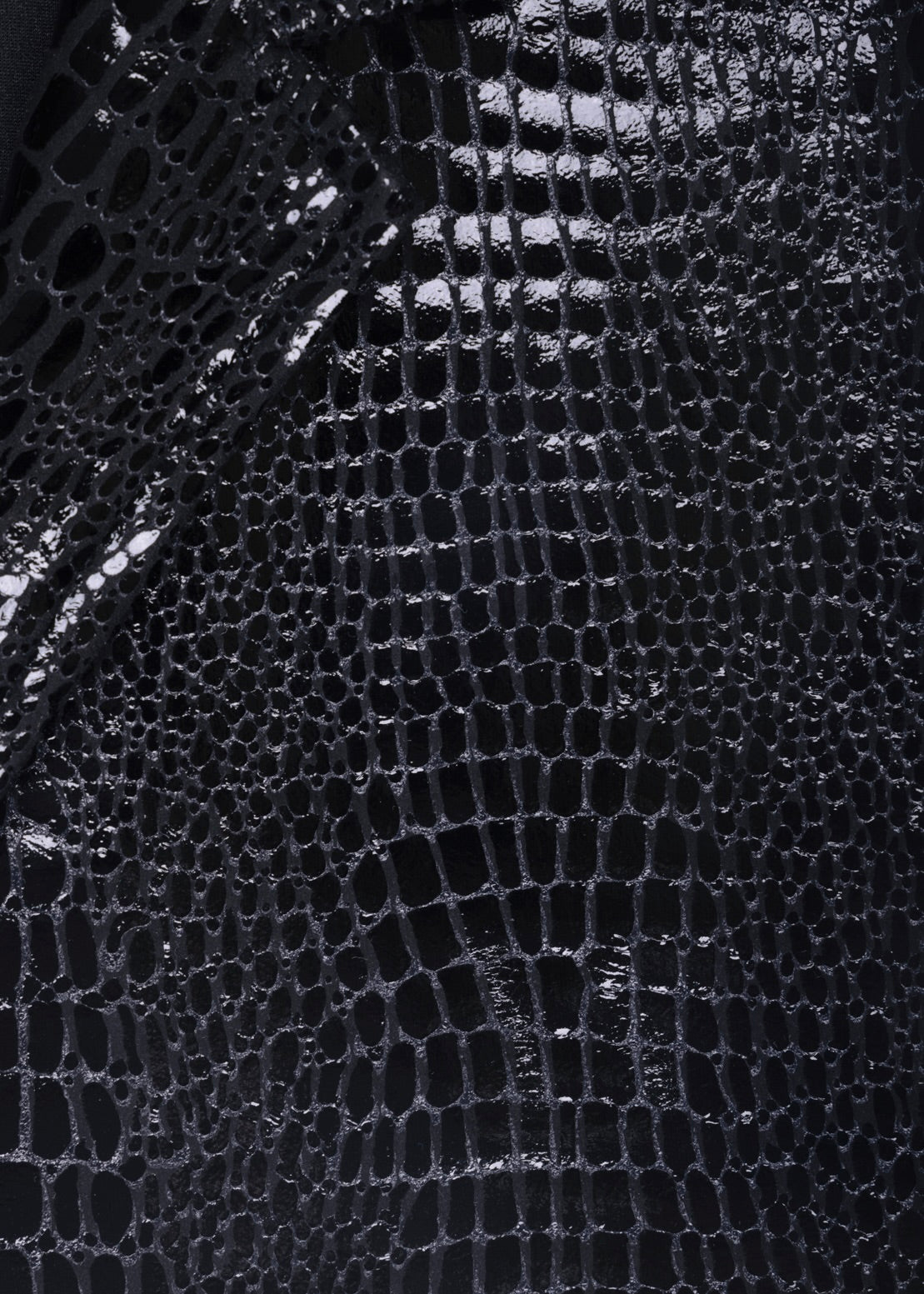 Faux Leather Overlay (Black)