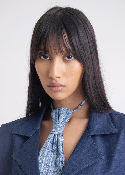 Pre-Stitched Denim Tie