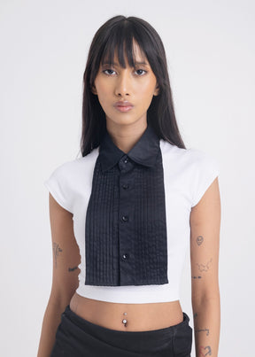 Pintuck collar (Black)