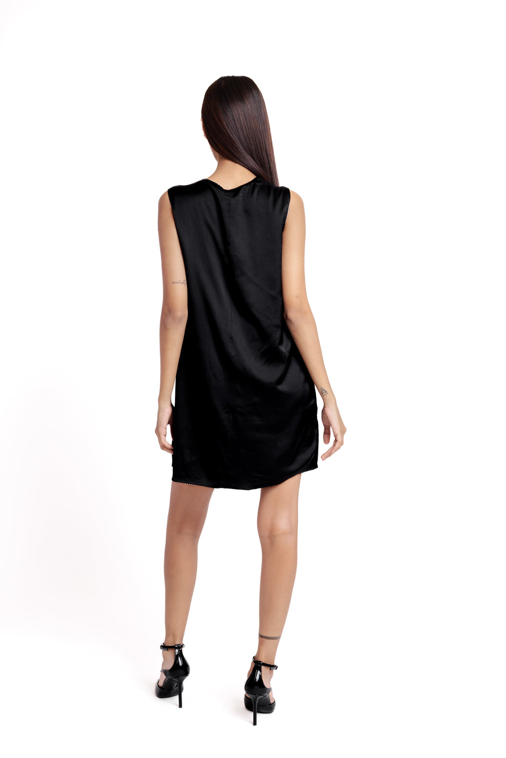 DualTone Reversible Satin Dress