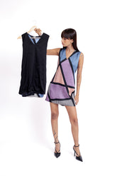 DualTone Reversible Satin Dress