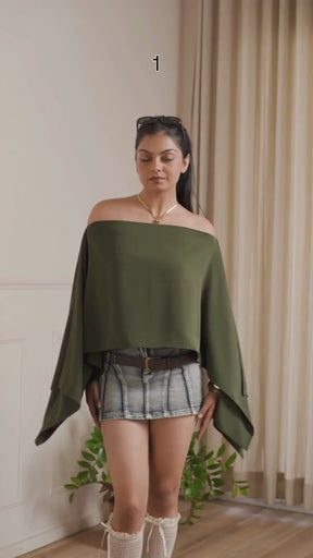 Multi-Way Top (Olive Green)